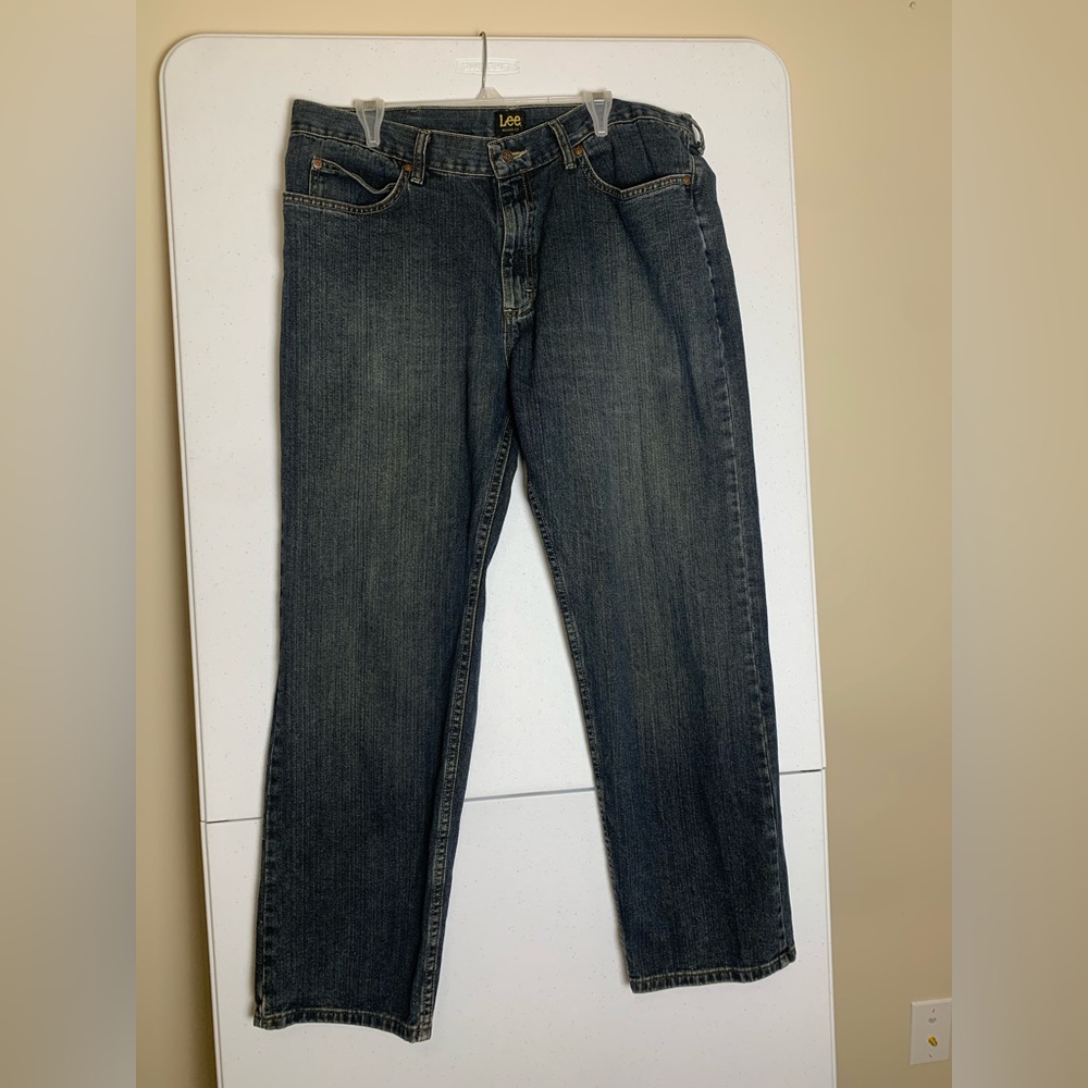 Lee Relaxed Fit Blue Jeans 38 X 30